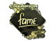 Sticker | fame (Gold, Champion) | Rio 2022