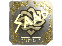 Sticker | saadzin (Gold) | Austin 2025
