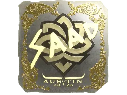 Sticker | saadzin (Gold) | Austin 2025