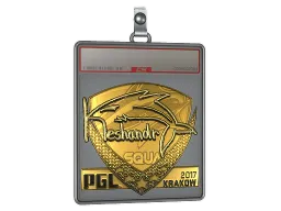 Sticker Slab | keshandr (Gold) | Krakow 2017