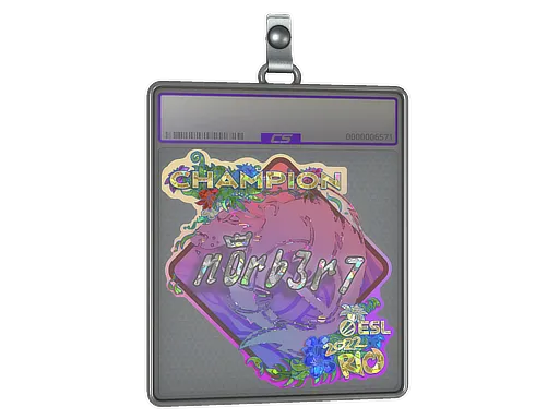 Sticker Slab | n0rb3r7 (Glitter, Champion) | Rio 2022