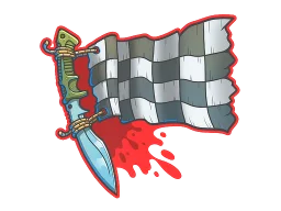 Sticker | Checkered Kukri