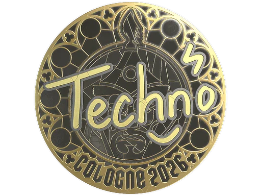 Sticker | Techno4K (Gold) | Cologne 2026
