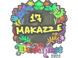 Sticker | makazze (Holo) | Budapest 2025