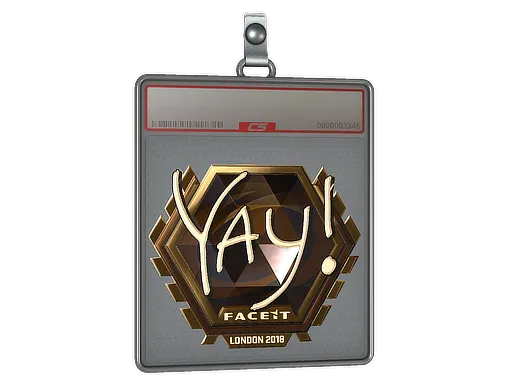 Sticker Slab | yay (Gold) | London 2018