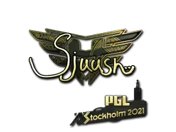 Sticker | sjuush (Gold) | Stockholm 2021