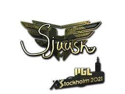 Sticker | sjuush (Gold) | Stockholm 2021