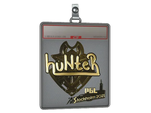 Sticker Slab | huNter- (Gold) | Stockholm 2021