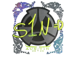Sticker | s1n (Holo) | Austin 2025
