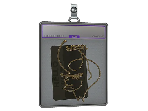 Sticker Slab | Hello PP-Bizon (Gold)