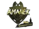 Sticker | AMANEK (Gold) | Stockholm 2021 CS2 skin