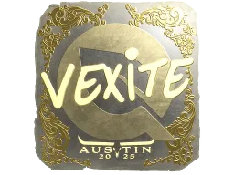 Sticker | vexite (Gold) | Austin 2025