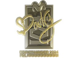 Sticker | dav1g (Gold) | Copenhagen 2024