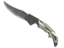 ★ StatTrak™ Falchion Knife | Black Laminate (Well-Worn)