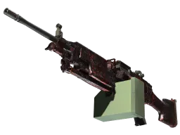 StatTrak™ M249 | Magma (Minimal Wear)