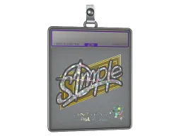 Sticker Slab | s1mple (Glitter) | Antwerp 2022