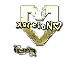 Sticker | xertioN (Gold) | Paris 2023