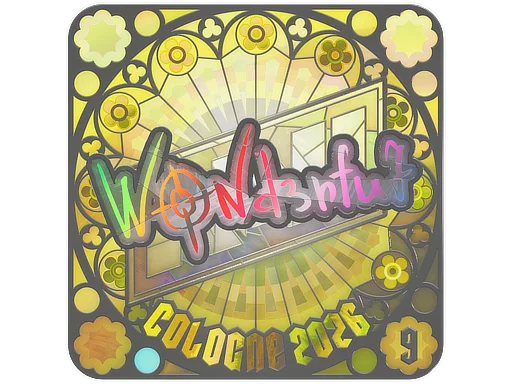 Sticker | w0nderful (Holo, Ranked) | Cologne 2026