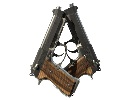 StatTrak™ Dual Berettas | Black Limba (Minimal Wear)