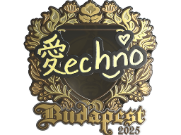 Sticker | Techno4K (Gold) | Budapest 2025