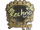 Sticker | Techno4K (Gold) | Budapest 2025