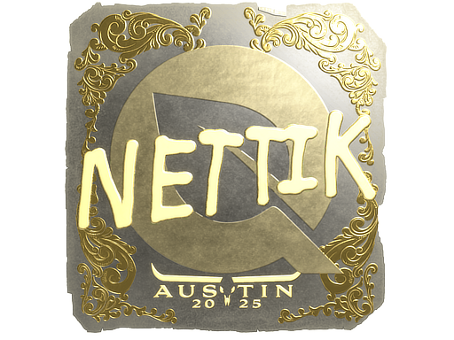 Sticker | nettik (Gold) | Austin 2025