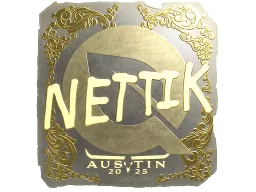 Sticker | nettik (Gold) | Austin 2025
