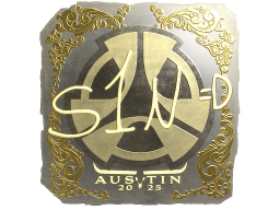 Sticker | s1n (Gold) | Austin 2025