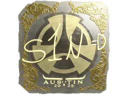Sticker | s1n (Gold) | Austin 2025