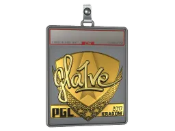 Sticker Slab | gla1ve (Gold) | Krakow 2017
