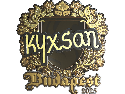 Sticker | kyxsan (Gold) | Budapest 2025