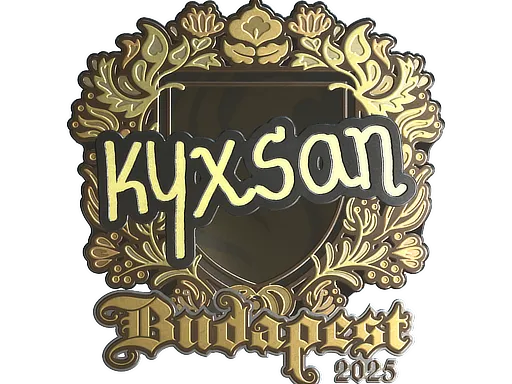 Sticker | kyxsan (Gold) | Budapest 2025
