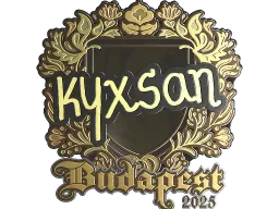 Sticker | kyxsan (Gold) | Budapest 2025