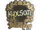 Sticker | kyxsan (Gold) | Budapest 2025