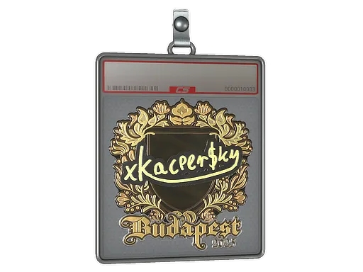 Sticker Slab | xKacpersky (Gold) | Budapest 2025