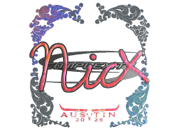 Sticker | nicx (Holo) | Austin 2025