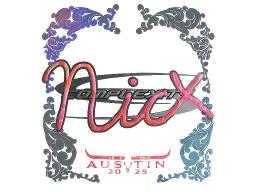 Sticker | nicx (Holo) | Austin 2025