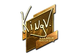 Sticker | kNgV- (Gold) | Boston 2018