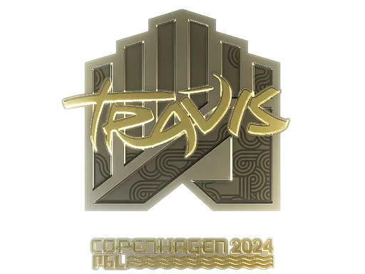 Sticker | TRAVIS (Gold) | Copenhagen 2024