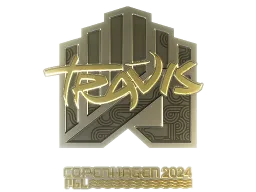 Sticker | TRAVIS (Gold) | Copenhagen 2024