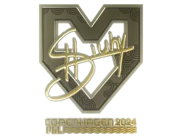Sticker | siuhy (Gold) | Copenhagen 2024