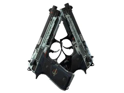 StatTrak™ Dual Berettas | Dezastre (Battle-Scarred)