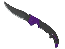 ★ StatTrak™ Falchion Knife | Ultraviolet (Well-Worn)