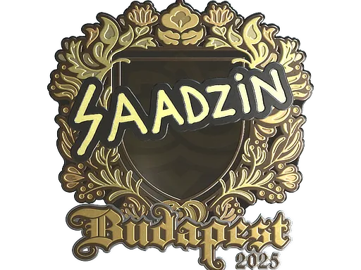 Sticker | saadzin (Gold) | Budapest 2025