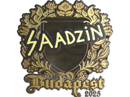Sticker | saadzin (Gold) | Budapest 2025
