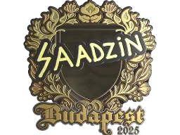 Sticker | saadzin (Gold) | Budapest 2025