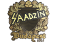 Sticker | saadzin (Gold) | Budapest 2025