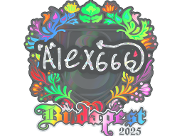Sticker | alex666 (Holo) | Budapest 2025