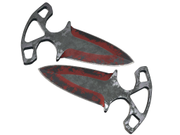 ★ Shadow Daggers | Crimson Web (Battle-Scarred)