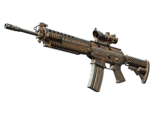 Souvenir SG 553 | Safari Print (Battle-Scarred)